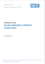 Guidance note: Acute respiratory infection virtual ward